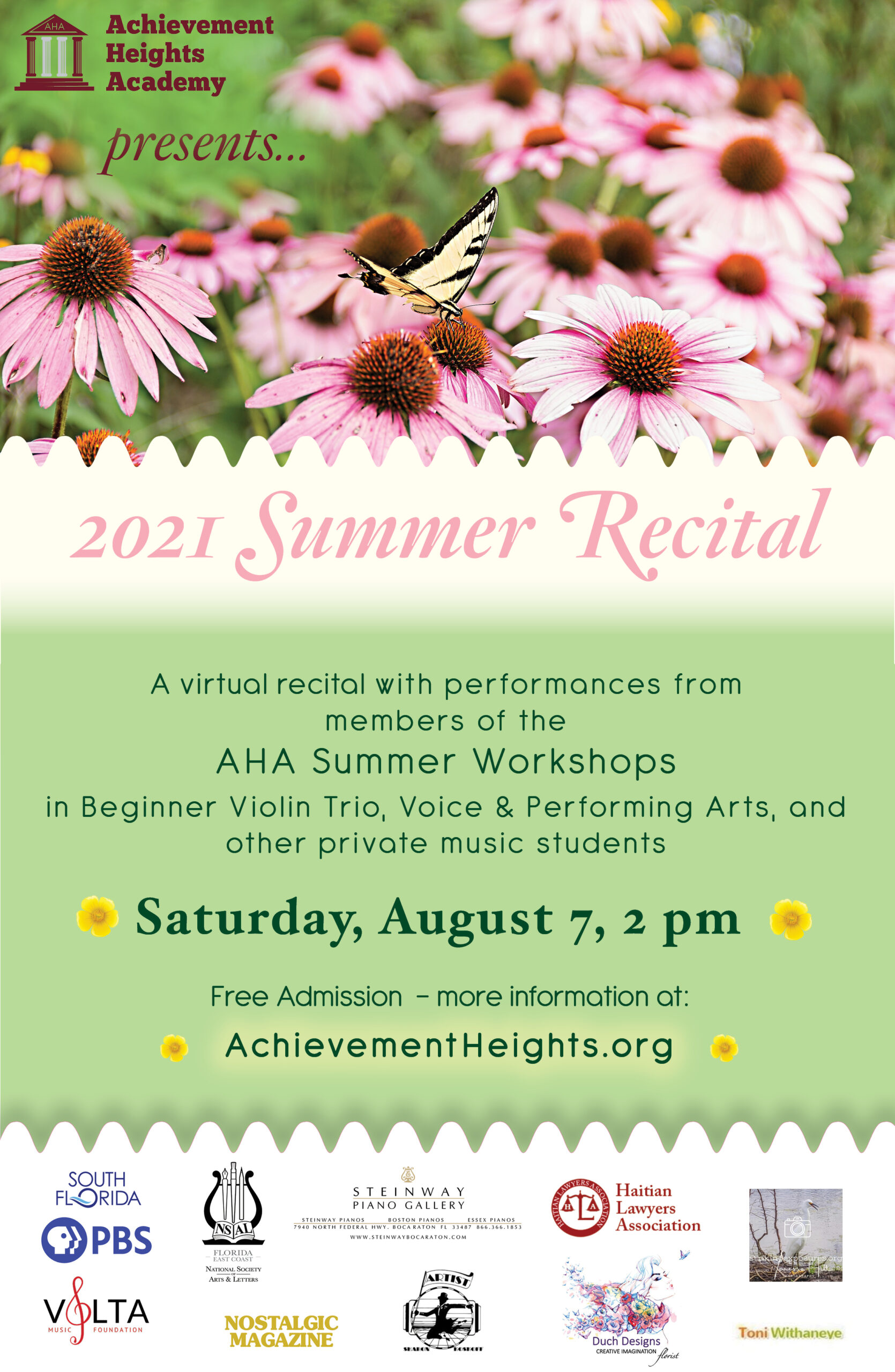 AHA summer recital flyer facebook email AHA summer recital flyer facebook email